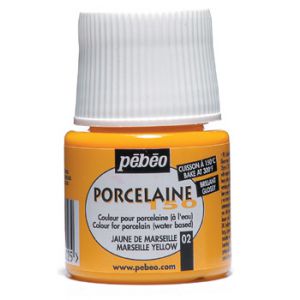 Farba do porcelany/szkła/ceramiki Pebeo Porcelaine150, 02 Marseilles Yellow